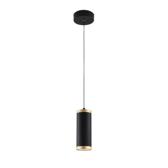 Cuff LED Pendant in Black / Gold (86|E22941BKGLD)
