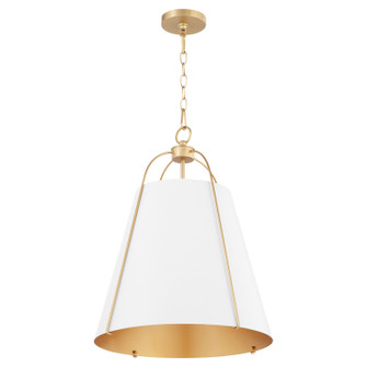 Ellen Three Light Pendant in Studio White|Aged Brass (19|86130880)