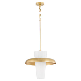 Mallory One Light Pendant in Aged Brass (19|82272080)