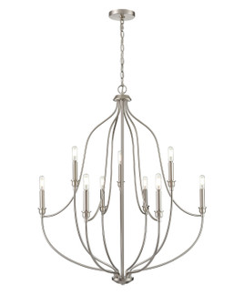 Senoia Nine Light Chandelier in Brushed Nickel (59|98009BN)