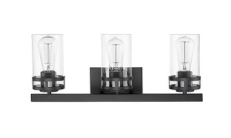 Lunden Three Light Vanity in Matte Black (59|91023MB)