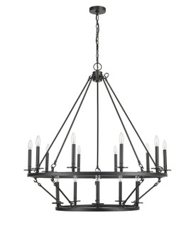 Florence 15 Light Chandelier in Matte Black (59|46715MB)