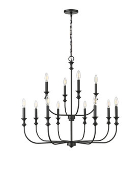 Savanne 12 Light Chandelier in Matte Black (59|29612MB)