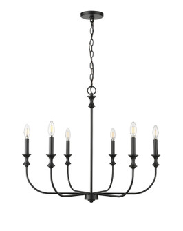 Savanne Six Light Chandelier in Matte Black (59|29506MB)