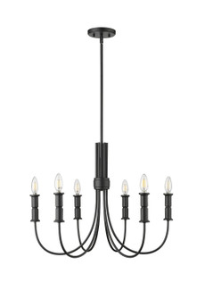 Potiss Six Light Chandelier in Matte Black (59|29206MB)