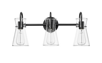 Camellia Three Light Vanity in Matte Black (59|21003MB)