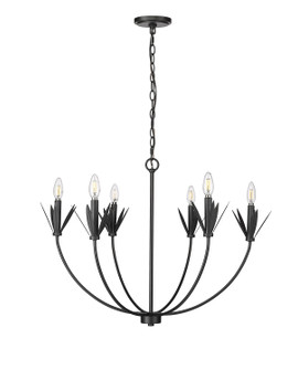 Primrose Six Light Chandelier in Matte Black (59|12706MB)