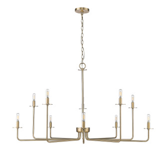 Marceline Ten Light Chandelier in Modern Gold (59|12510MG)