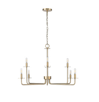 Marceline Eight Light Chandelier in Modern Gold (59|12508MG)