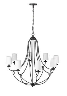 Eisley Eight Light Chandelier in Matte Black (59|12108MB)