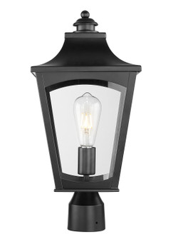 Curry One Light Outdoor Post Lantern in Powder Coated Black (59|10941PBK)