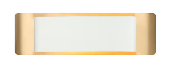 KUMILO LED Wall Sconce in White + Aged Gold Brass (423|S10518WHAG)