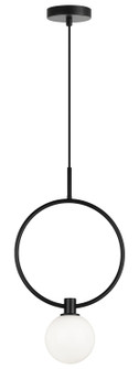 Averley One Light Pendant in Black (423|C71301BKOP)