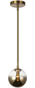 AVERLEY One Light Pendant in Aged Gold Brass (423|C70701AGAG)