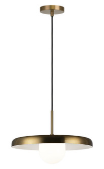 Creston LED Pendant in Aged Gold Brass (423|C34421AGOP)