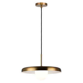 CRESTON LED Pendant in Aged Gold Brass (423|C34421AGOP)