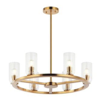 WESTLOCK Six Light Chandelier in Aged Gold Brass (423|C34006AG)