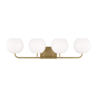 Rory Four Light Vanity in Satin Brass (1|GLV1014SB)