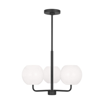 Rory Three Light Chandelier in Midnight Black (1|GLC1043MBK)