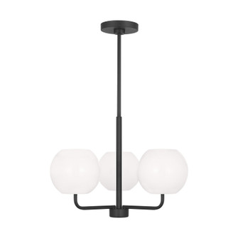 Rory Three Light Chandelier in Midnight Black (1|GLC1043MBK)