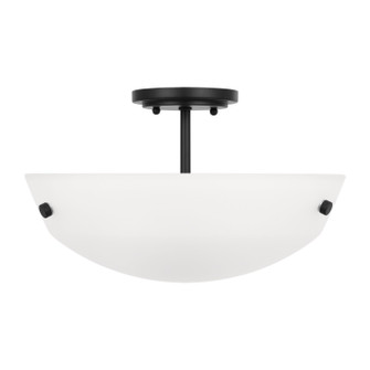 Kerrville Two Light Semi-Flush Convertible Pendant in Midnight Black (1|7715202112)