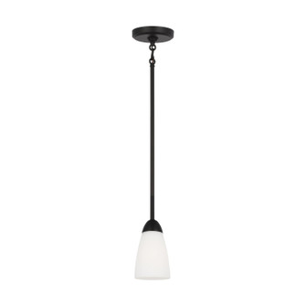 Seville One Light Mini Pendant in Midnight Black (1|6120201112)