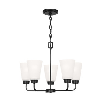 Kerrville Five Light Chandelier in Midnight Black (1|3115205112)