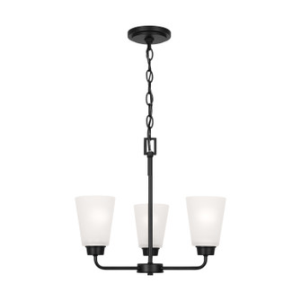 Kerrville Three Light Chandelier in Midnight Black (1|3115203112)