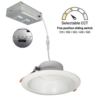 LED Theia LED Downlight in Haze / Matte Powder White (167|NLTH81TWHZMPWLE4)