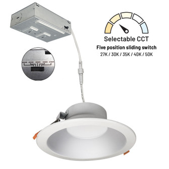 LED Theia LED Downlight in Haze / Matte Powder White (167|NLTH81TWHZMPW)