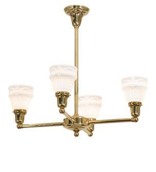 Revival Four Light Chandelier in Unlacquered Polished Brass (57|271803)
