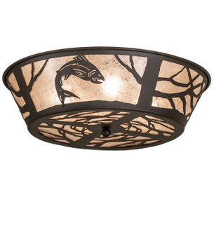 Leaping Trout Four Light Flushmount in Oil Rubbed Bronze (57|270056)