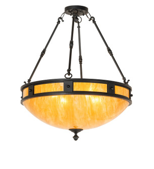 Capella Four Light Semi-Flushmount in Solar Black (57|267388)