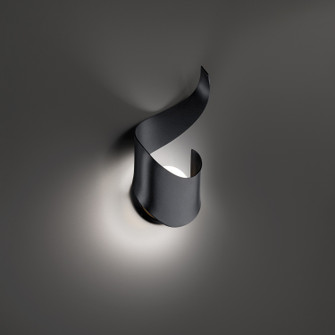 Flamme LED Outdoor Wall Sconce in Black (281|WSW18416BK)