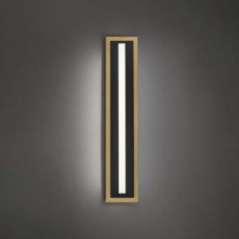Lyrikal LED Wall Sconce in Black/Aged Brass (281|WS1042735BKAB)