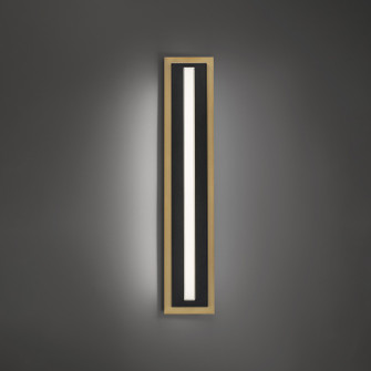 Lyrikal LED Wall Sconce in Black/Aged Brass (281|WS1042727BKAB)