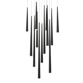 Cascade LED Pendant in Black (281|PD41813SBK)