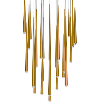 Cascade LED Pendant in Aged Brass (281|PD41725SAB)