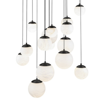 Pisces LED Pendant in Black (281|PD34415RBK)