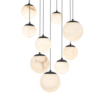 Pisces LED Pendant in Black (281|PD34409RBK)