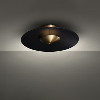 Brody LED Flush Mount in Black/Aged Brass (281|FM88422BKAB)