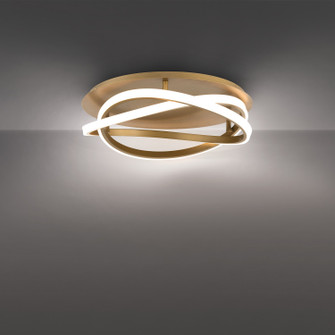 Veloce LED Flush Mount in Aged Brass (281|FM24818AB)