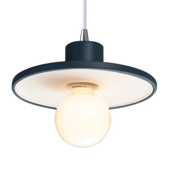 Radiance One Light Pendant in Midnight Sky with Matte White (102|CER6325MDMTMBLKRIGID)