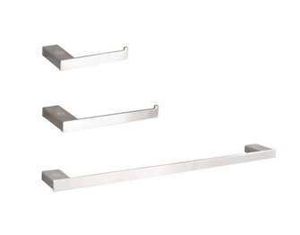 Sofia 3-Piece Bathroom Hardware Set in Brushed Nickel (173|HWB13S3RBNK)
