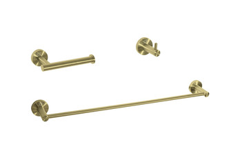 Freya 3-Piece Bathroom Hardware Set in Brushed Gold (173|HWB11S3HBGD)