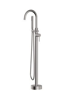 Steven Floor Mounted Roman Tub Faucet in Brushed Nickel (173|FAT8001BNK)