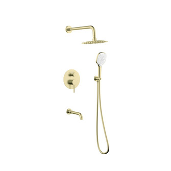 George Complete Shower Faucet System With Rough-In Valve in Brushed Gold (173|FAS9002BGD)