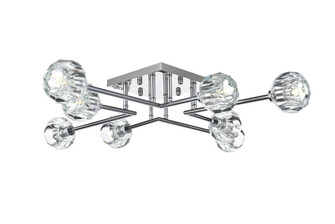 Eren Eight Light Flush Mount in Chrome (173|3505F31C)