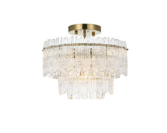 Emilia Four Light Flush Mount in Satin Gold (173|1780F15SG)