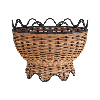Mar Centerpiece in Natural & Black, Rattan (314|GKATS01)